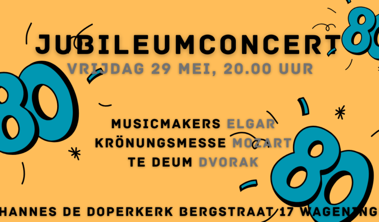 Kaartverkoop jubileumconcert gestart